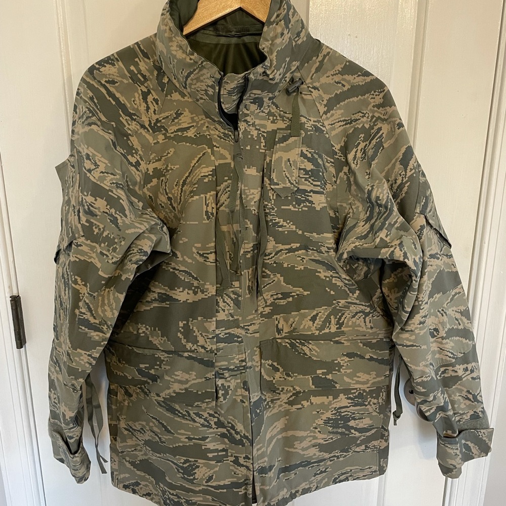 Military green/ABU rain and/or all weather jacket.
